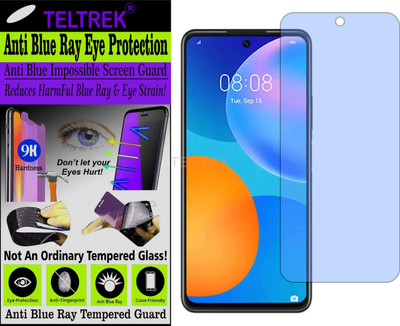 TELTREK Tempered Glass Guard for HUAWEI P SMART 2021 (Impossible UV AntiBlue Light)(Pack of 1)