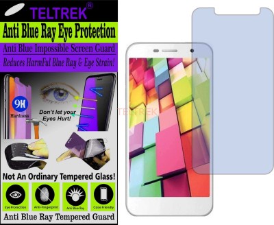 TELTREK Tempered Glass Guard for INTEX AQUA 4G PLUS (Impossible UV AntiBlue Light)(Pack of 1)