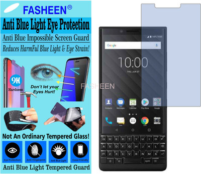 Fasheen Tempered Glass Guard for BLACKBERRY KEY2 (Impossible UV AntiBlue Light)(Pack of 1)