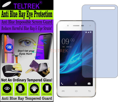TELTREK Tempered Glass Guard for LAVA A44 (Impossible UV AntiBlue Light)(Pack of 1)