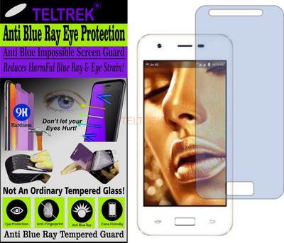TELTREK Tempered Glass Guard for JIO LYF C451 (Impossible UV AntiBlue Light)(Pack of 1)