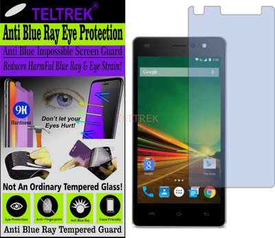 TELTREK Tempered Glass Guard for LAVA A71 (Impossible UV AntiBlue Light)(Pack of 1)