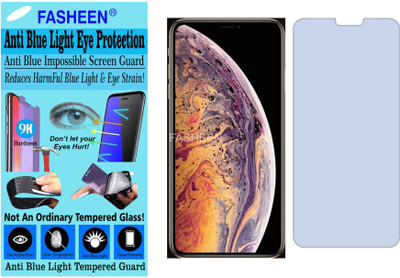 Fasheen Tempered Glass Guard for APPLE I PHONE XS MAX (Impossible UV AntiBlue Light)(Pack of 1)