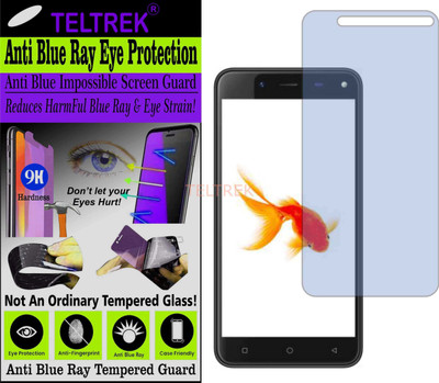 TELTREK Tempered Glass Guard for KARBONN TITANIUM FRAMES S7 (Impossible UV AntiBlue Light)(Pack of 1)