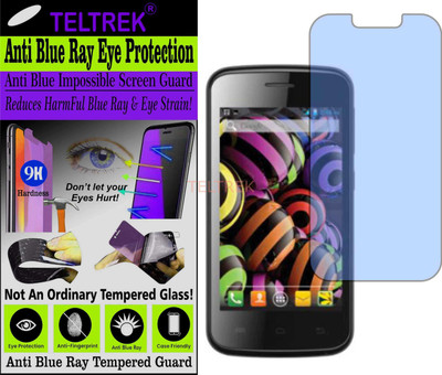 TELTREK Tempered Glass Guard for INTEX CLOUD Y12 (Impossible UV AntiBlue Light)(Pack of 1)