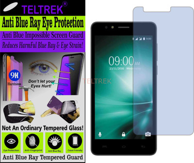 TELTREK Tempered Glass Guard for LAVA A73 (Impossible UV AntiBlue Light)(Pack of 1)