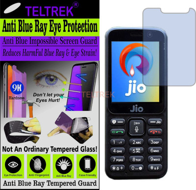 TELTREK Tempered Glass Guard for JIO LYF LYF F90M (Impossible UV AntiBlue Light)(Pack of 1)