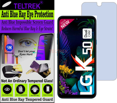 TELTREK Tempered Glass Guard for LG K50 (Impossible UV AntiBlue Light)(Pack of 1)