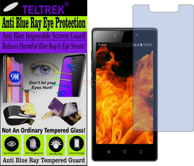 TELTREK Tempered Glass Guard for RELIANCE JIO LYF FLAME 8 (Impossible UV AntiBlue Light)(Pack of 1)