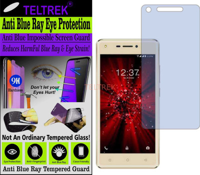 TELTREK Tempered Glass Guard for INTEX ELYT E6 (Impossible UV AntiBlue Light)(Pack of 1)