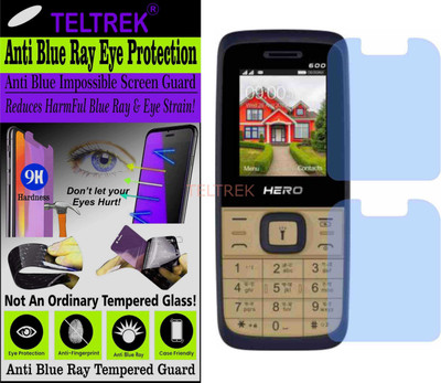 TELTREK Tempered Glass Guard for LAVA H1 HERO 600 (Impossible UV AntiBlue Light)(Pack of 1)