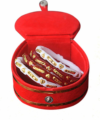 BOVZEN Plastic Gold-plated Bangle Set(Pack of 4)
