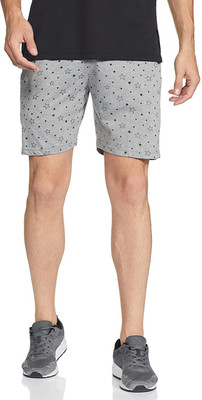 Jonney Printed Men Grey Regular Shorts