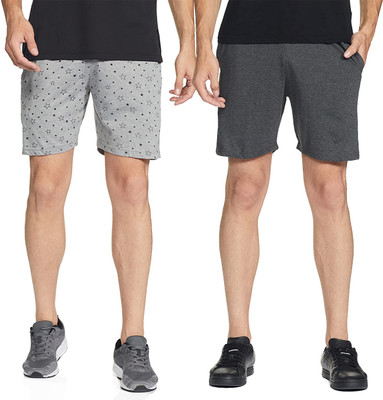 Jonney Printed Men Grey Regular Shorts