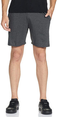 Jonney Solid Men Grey Regular Shorts