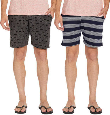 Jonney Self Design Men Multicolor Regular Shorts