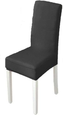 Gonsgadapp Polyester 1 Seater Chair Plain Cover(Pack of 6 Black)