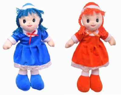 tgr soft candy doll blue and orange doll combo  - 45 cm(Orange, Blue)