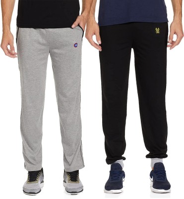 Jonney Solid Men Black, Grey Track Pants