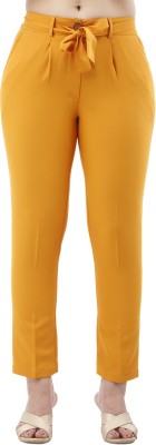 ART OF CLOTHING Regular Fit Women Yellow Trousers