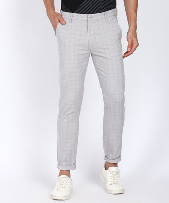 The Indian Garage Co. Regular Fit Men Grey Trousers