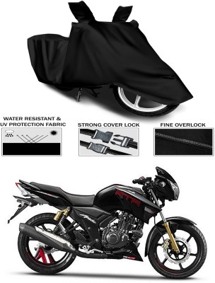 Ascension Two Wheeler Cover for TVS(Apache RTR 180, Black)