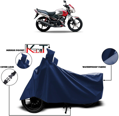 KEDIT Waterproof Two Wheeler Cover for Yamaha(Gladiator, Blue)