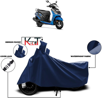 KEDIT Waterproof Two Wheeler Cover for Yamaha(Alpha, Blue)
