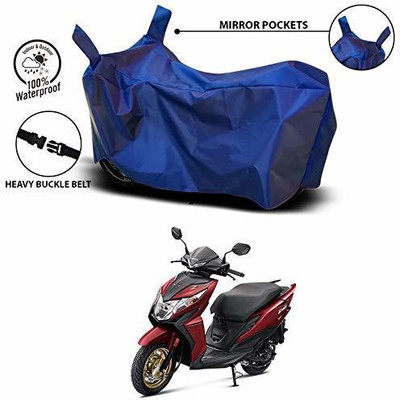 Mdstar Waterproof Two Wheeler Cover for Honda(Dio, Blue)