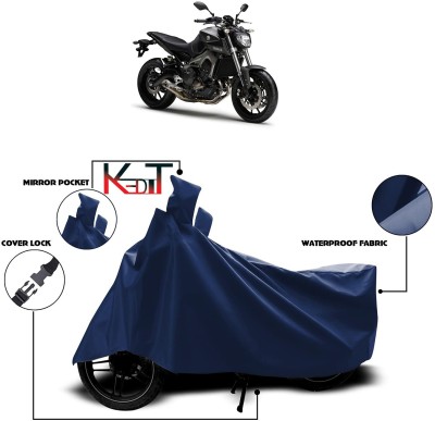 KEDIT Waterproof Two Wheeler Cover for Yamaha(MT 9, Blue)