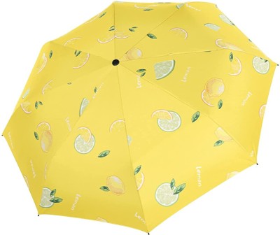 HOUSE OF QUIRK Ultra Light and Small Mini Umbrella with Carrying Pouch - Lemon Umbrella(Yellow)