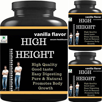 Secure Healthcare health ayurveda high height vanilla flavor pack of 3 height(3 x 0.1 kg)