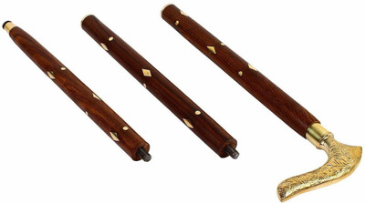 NextNewBetter 3 piece Walking & Jogging Stick Antique and Royal Look Walking Stick