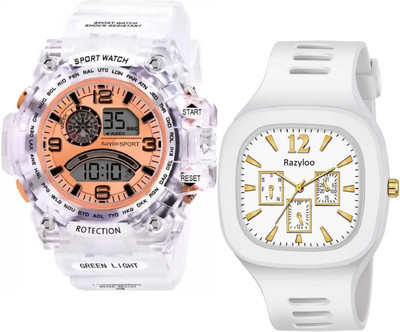 Razyloo RYO-256 Razyloo Unique New Arrival Matching Style New Year Choice Best Analog-Digital Watch  - For Boys