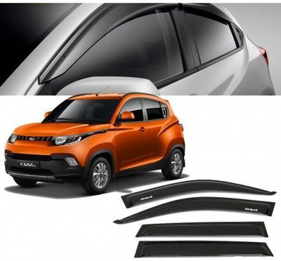 Under Auto For Non-convertibles Front, Rear Wind Deflector(Tinted Mahindra KUV 100)