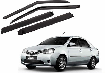 AUTO ZIGMO For Front, Rear Wind Deflector(Tinted Toyota Etios)