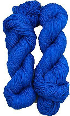 JEFFY Vardhman Brilon Deep Blue 300 gm Woolen Crochet Yarn Thread. Best Used with Knitting Needles, Crochet Needles. Vardhman Wool Yarn for Knitting. Best Woolen Thread.