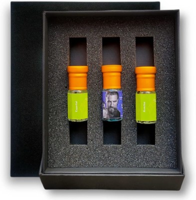 Itrra Aventus | Essential | Premium Long Lasting Attar | Concentrated Orignal Perfume | Alcohol Free Natural Attar | Roll on for Men & Women | Pack Of 2 | 4ml each | Get 1ml Tester with this pack Herbal Attar(Citrus, Rose, Sandalwood)