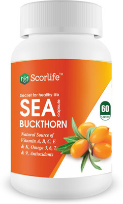Scorlife Sea Buckthorn Capsule 500mg Pack of 60(60 Capsules)