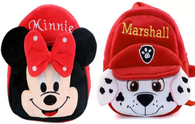 7Eleven Enterprise BM-combo of 2 red minnie, red marshall_1269 12 L Backpack(Multicolor)