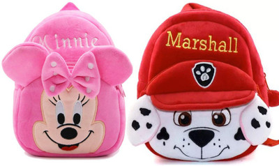 7Eleven Enterprise BM-combo of 2 pink minnie, red marshall_1290 12 L Backpack(Multicolor)
