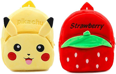 Bluemoon AVK_combo strowary red picacho yellow_195 10 L Backpack(Multicolor)