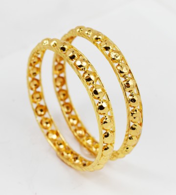 SATTIK Brass Gold-plated Bangle Set(Pack of 2)