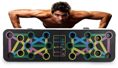 ZURU BUNCH 10 In 1 Push Up Rack Board Men Women Comprehensive Fitness Exercise Push-Up Stands Pull-up Bar(Multicolor)