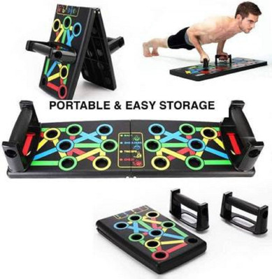 domnikyas Pushup board45 Fitness Push Up Board with Color-Coded Body Building Stand Triceps Bar(Multicolor)