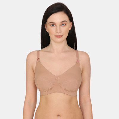 ZIVAME Women Full Coverage Non Padded Bra(Beige)