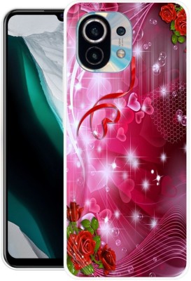 PRINTGARD Back Cover for Mi 11 Lite, Mi 11 Lite 5G(Pink, Grip Case, Silicon, Pack of: 1)