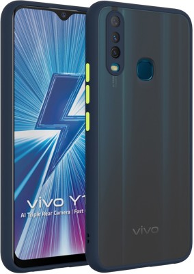 ASMANTIC Back Cover for Vivo Y17, Vivo Y15, Vivo Y12, Vivo U10(Blue, Grip Case, Pack of: 1)