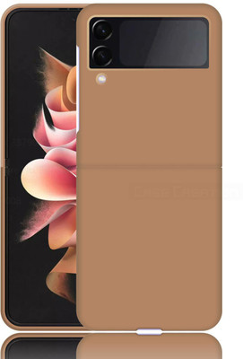 CASE CREATION Back Cover for Samsung Galaxy Z Flip 3(Gold, Dual Protection, Pack of: 1)