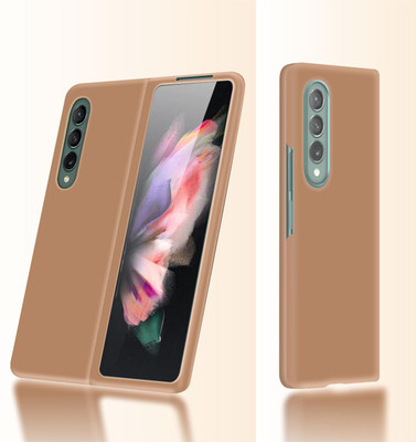 CASE CREATION Back Cover for Samsung Galaxy Z Fold 3(Gold, Dual Protection, Pack of: 1)